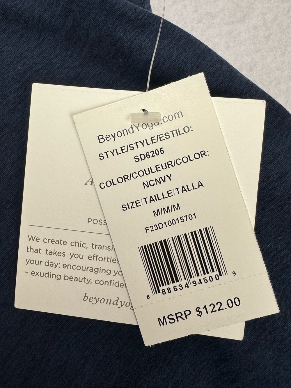 NWT Beyond Yoga Spacedye Inspire Midi Dress in Navy Medium - Picture 6 of 8